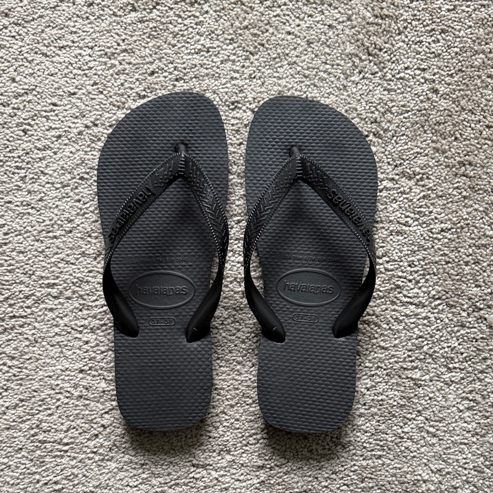 Havaianas Black Flip Flops
